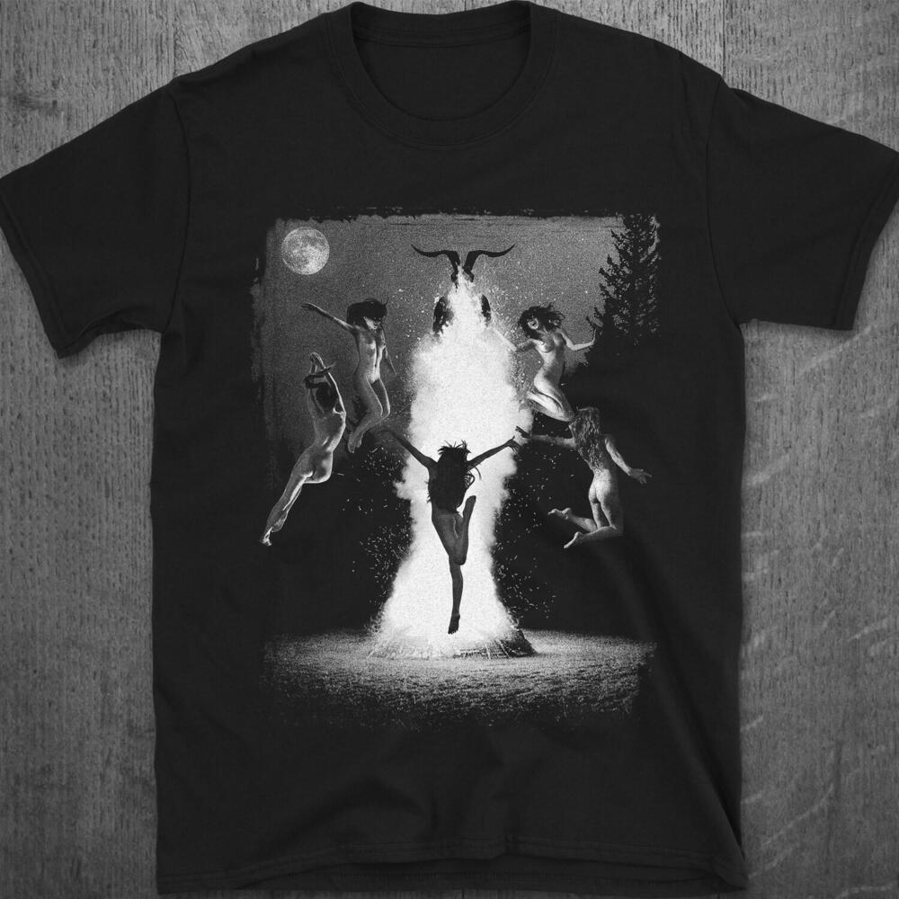 Witches Sabbath Dance T-Shirt Occult Ritual Gothic Witchcraft Art Tee